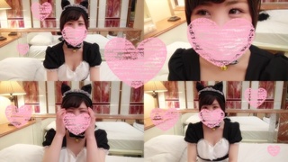 ほとんど顔出し！20歳ＪＤ・Ｓ級美少女の涼子ちゃんがコスプレエッチ初体験！恥じらいながらのご奉仕リップ＆メイド服での生チンポ挿入で感じまくり☆とにかくめちゃめちゃ可愛いです！美尻好きな方も必見です☆ FC2-PPV 619827 - 1