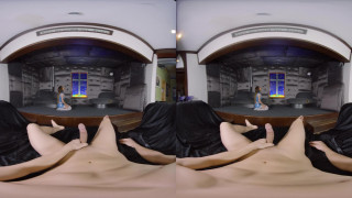 Loud moaning busty babe takes her friends dick in VR Loud moaning busty babe takes her friends dick in VR