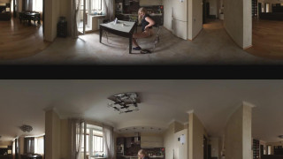 VIRTUAL REALITY STEREOSCOPIC 360 3D russian hot teen masturbate kitchen