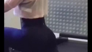 #gym i have just started to go to the gym i am trying hard to get an ass just like this beautiful young lady ps i did ask her if its ok for me to take this vid xxxx had a coffee and a chat after gym xxx