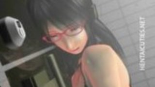 メガネのおもちゃの陰部内の3Dアニメのひよこ メガネのおもちゃの陰部内の3Dアニメのひよこ