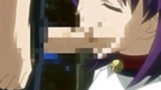 大きな洞をからかっ縛らアニメの女の子