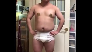 【素人撮影】男性 紙おむつ脱糞絶頂 【素人撮影】男性 紙おむつ脱糞絶頂