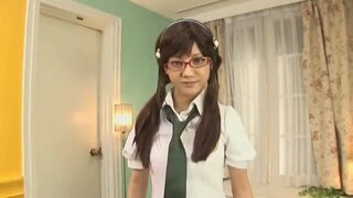 赤メガネのアニメコスが似合ってるハーフ顔少女と着衣ハメ 赤メガネのアニメコスが似合ってるハーフ顔少女と着衣ハメ